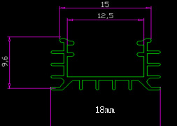 LED Aluminium Profile LED Strip Light Aluminium Profile 1M U Flat Style Rail Aluminium